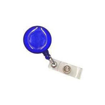 Pull Reel | Opaque Clear Blue Round | AbrandZ Corporate Gifts