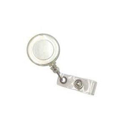 Pull Reel | Opaque Clear White Round | AbrandZ Corporate Gifts