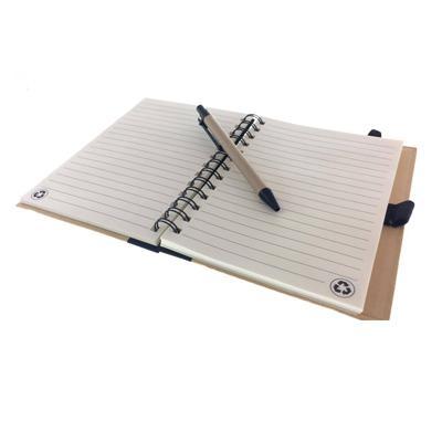Recycled Notebook with Pen and Elastic Band Executive Corporate Gifts Singapore