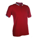 Regular Fit Honeycomb Polo T-shirt with Contrasting Striped Accents | AbrandZ Corporate Gifts