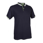 Regular Fit Honeycomb Polo T-shirt with Contrasting Striped Accents | AbrandZ Corporate Gifts