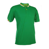 Regular Fit Honeycomb Polo T-shirt with Contrasting Striped Accents | AbrandZ Corporate Gifts