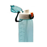 PC Sport Bottle 1000ml with transparent design and flip-top lid for easy hydration.