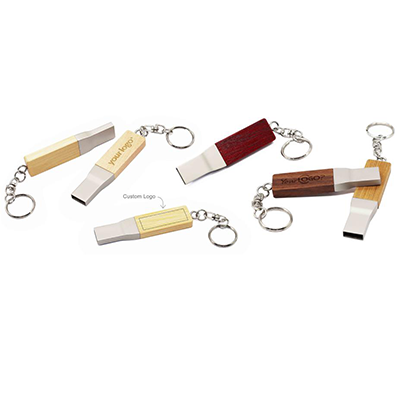 Eco Friendly Wooden USB Flash Drive with Keychain U811 Executive Corporate Gifts Singapore