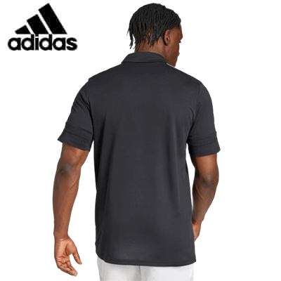 Adidas Squadra25 Cotton Polo Shirt back view showing stylish design and breathable fabric for sports enthusiasts.