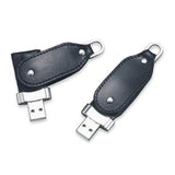 Swivel and Hook Leather USB Drive | AbrandZ Corporate Gifts