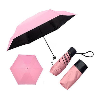 Black Coated Foldable Umbrella | AbrandZ Corporate Gifts