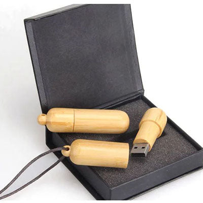 Wooden Cylinder USB Flash Drive Executive Corporate Gifts Singapore