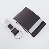 Voyaran Double Side Name Card Holder With Keychain | AbrandZ.com