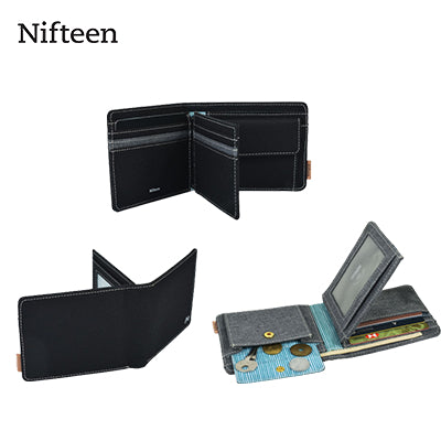Nifteen London Billfold Wallet W/ Coin Purse And Card Flap Executive Corporate Gifts Singapore