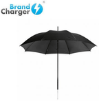 Brand Charger Vireo One Ultra Light Umbrella in black with eco-friendly design for corporate gifts.