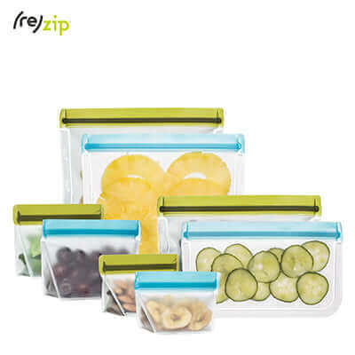 Eco Friendly Rezip 8-piece Deluxe Reusable Storage Bag Kit Executive Corporate Gifts Singapore