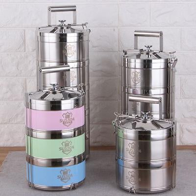 Stainless Steel Tiffin Thermal Lunch Box | Executive Door Gifts