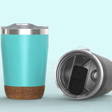 12oz Stainless Steel Vacuum Mug With Cork Base | Executive Door Gifts