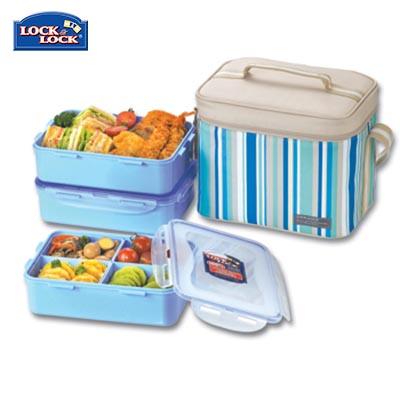 Lock & Lock 3 Pieces Lunch Box Set 1.6L | Executive Door Gifts