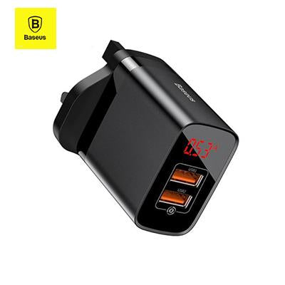 Baseus 18W Fast Charger with Digital Display | Executive Door Gifts