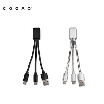 COOMO TRICA 3-in-1 CHARGING CABLE | Executive Door Gifts