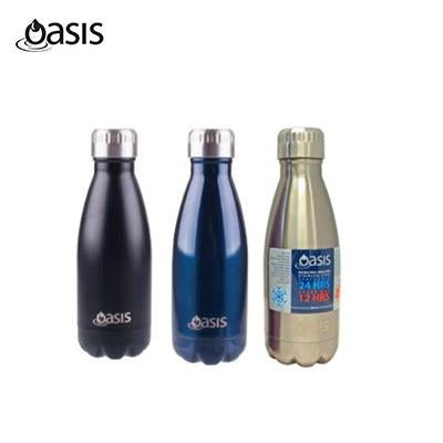 Oasis 350ml Stainless Steel Insulated Drink Bottle | Executive Door Gifts