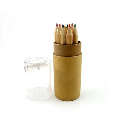 Eco Friendly Color Pencil Set with Sharpener | Executive Door Gifts