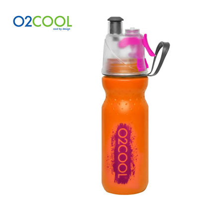 O2COOL Arctic Squeeze Sw Mist ‘N Sip Insulated Water Bottle 20oz with Lock & Mount