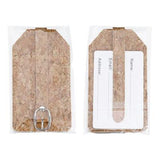Eco-friendly Cork Fabric Luggage Tag | Executive Door Gifts