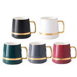 Premium Ceramic Mug with Golden Handle | Executive Door Gifts