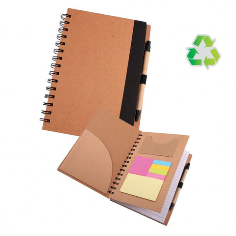 Notebook With Pen & Post It Note