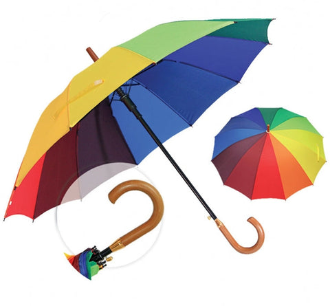 24'' Rainbow Umbrella with 12 Ribs