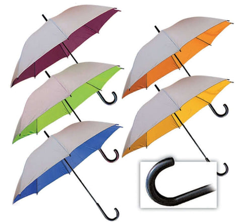 24'' Straight Umbrella with Inner Colours