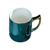 Ceramic Mug with Golden Handle