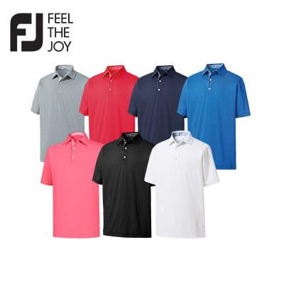 Footjoy Lisle Solid Gingham Trim Polo T-Shirt | Executive Door Gifts