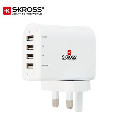 SKROSS 4 Port USB Charger - UK | Executive Door Gifts