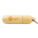 Cylinder-shaped Wooden USB Drive | Executive Door Gifts