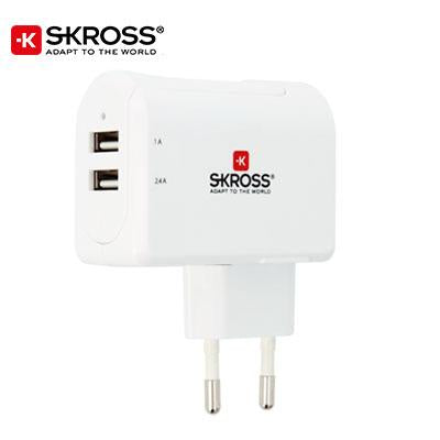 SKROSS 2 Port USB Charger - EURO | Executive Door Gifts