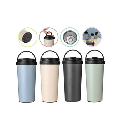 Stainless Steel Suction Coffee Mug with Handle