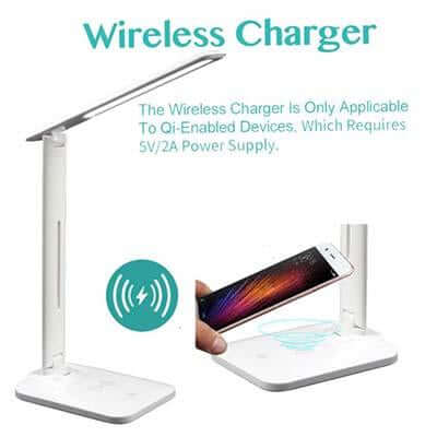 LED Desk Lamp with Wireless Charger | Executive Door Gifts