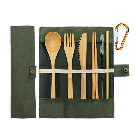 eco-friendly 6 Piesces Bamboo Cutlery Set | Executive Door Gifts