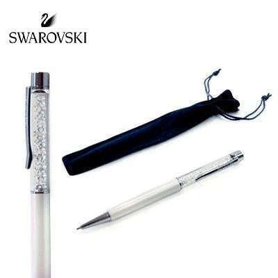 Swarovski Crystalline Lady Ballpoint Pen in White Pearl | Executive Door Gifts