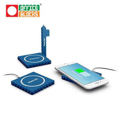 Office Blocks Wireless Charger 2 in 1 | Executive Door Gifts