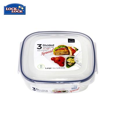 Lock & Lock Classic Food Container with 3 Dividers 1.5L | Executive Door Gifts