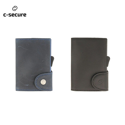 C-Secure Italian Leather Wallet With Coin Pouch