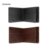 Crossing Antique Bi-fold Leather Wallet With Flap And Coin Pouch