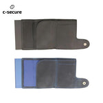 C-Secure Italian Leather Wallet With Coin Pouch