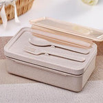 Eco Friendly Wheat Straw Lunch Box with Cutlery | Executive Door Gifts