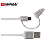 SKROSS 2in1 Charge'n Sync Cable – Steel Line | Executive Door Gifts