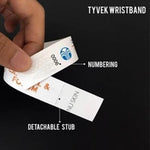 Tyvek Wristband with Detachable Stub | Executive Door Gifts