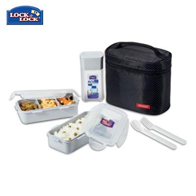 Lock & Lock 2-tier BPA Free Lunch Box and Water Bottle Set | Executive Door Gifts