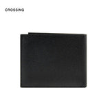 Crossing Bold Bi-fold Leather Wallet With Window And Coin Pocket RFID