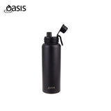 Oasis Stainless Steel Insulated Sports Water Bottle with Screw Cap 1.1L