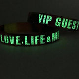 Silicone Wristband with Glowing Text | Executive Door Gifts